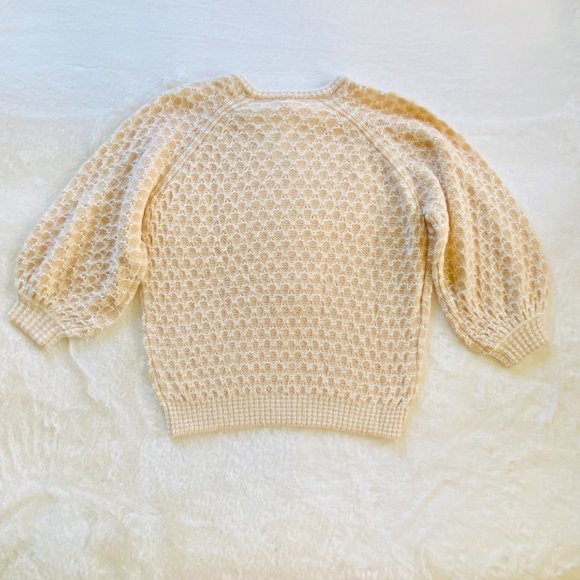 NEW Lilly Pulitzer Sweater XL CORABELLE Honeycomb Puff Blouson Sleeve - Picture 9 of 12